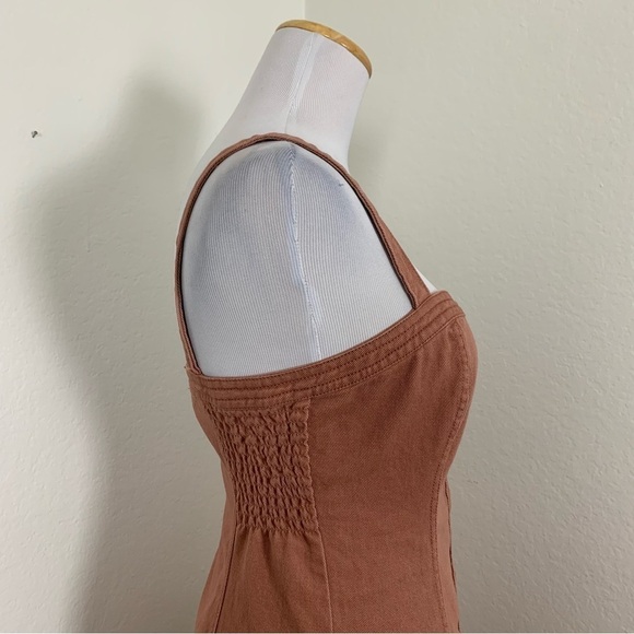 Pacsun Denim Dress Button Front Retro Size Small Cotton Sundress - Picture 14 of 16